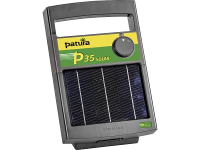 Patura Akku-Weidezaungerät "P 35 Solar" mit Solarmodul 3,0 W, Gel-Akku 6 V/4 Ah, Zaunlänge max. ohne Bewuchs 1,6 km, 140410