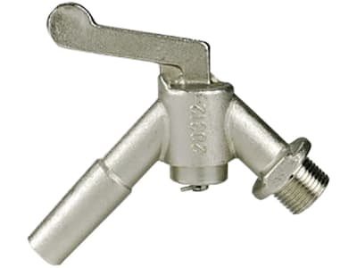 Vakuum-Hahn 1/2" 45° Winkel mit Absperrhebel, für Milchrohrleitung, verzinkt Vakuum-Hahn 1/2" 45° Winkel mit Absperrhebel, für Milchrohrleitung, verzinkt