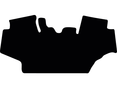 Fußmatte Velours schwarz, für John Deere Traktor Serie 6 M, ab Bj. 01.20