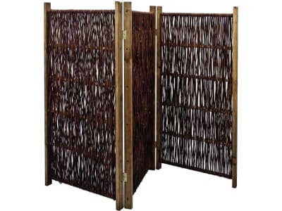 NOOR Weidenparavent Sichtschutz, Pravent aus Weide 1,80 x 1,80 m 3-teilig NOOR Weidenparavent Sichtschutz, Pravent aus Weide 1,80 x 1,80 m 3-teilig