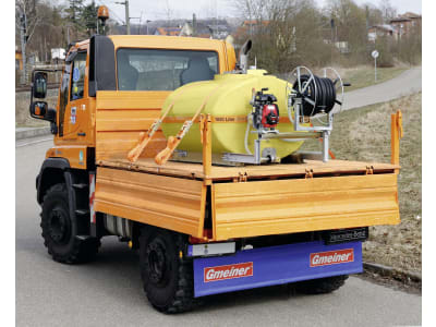 Cemo Bewässerungsanlage "BWS 130" mit GFK-Fass, Benzinpumpe, Schlauchhaspel, ohne Schwallwand Cemo Bewässerungsanlage "BWS 130" mit GFK-Fass, Benzinpumpe, Schlauchhaspel, ohne Schwallwand