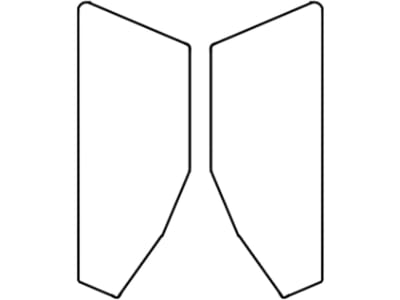 Türscheibe, grün, links/rechts, für Fiat -88, -90, 500, 600, 700, 800, 900, 1000, Kabine CS 14 – 19, Superkomfort