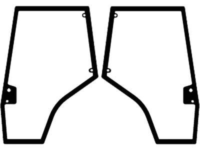 Türscheibe grün links/rechts für Massey Ferguson 5000, 6000, 7000, 8000 Türscheibe grün links/rechts für Massey Ferguson 5000, 6000, 7000, 8000