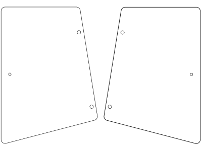 Seitenscheibe, grün, links/rechts, für Claas Ares 500, RX, RZ, Atles RZ, Kabine Ares 6 RX; Ares 6 RZ; Ares 7; Ares RX; Ares RZ; Atles RZ