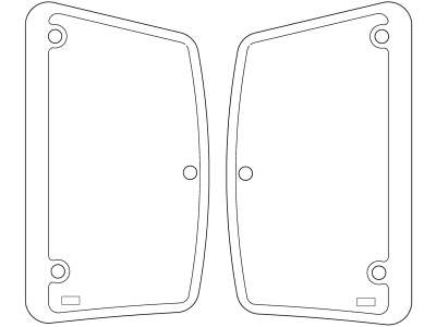 Seitenscheibe, grün, links/rechts, Bohrungen 3, ausstellbar, Siebdruck, für Deutz-Fahr, Hürlimann, Lamborghini, Same