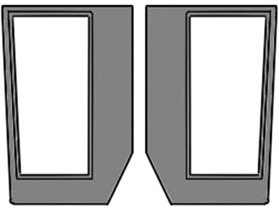 Frontscheibe, grün, unten links/rechts, Siebdruck, für Case IH JX, Ford New Holland TDD Frontscheibe, grün, unten links/rechts, Siebdruck, für Case IH JX, Ford New Holland TDD