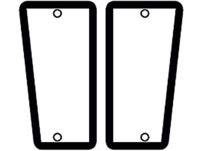 Frontscheibe, grün, unten links/rechts, Siebdruck, für Fendt Farmer 200 Frontscheibe, grün, unten links/rechts, Siebdruck, für Fendt Farmer 200