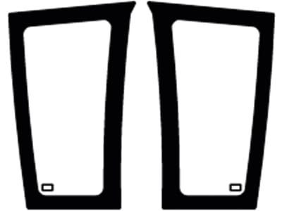 Frontscheibe, grün, unten links/rechts, geklebt, Siebdruck, für Fendt Farmer 300, Favorit, Vario 300, 900 Frontscheibe, grün, unten links/rechts, geklebt, Siebdruck, für Fendt Farmer 300, Favorit, Vario 300, 900