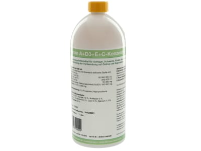  Vitamin A+E+D3+C-Konzentrat flüssige Vitaminergänzung 1.000 ml Flasche
