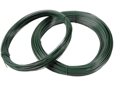 Attinger Spanndraht 3,1 mm x 80 m, Stahl, verzinkt; kunststoffummantelt, tannengrün Attinger Spanndraht 3,1 mm x 80 m, Stahl, verzinkt; kunststoffummantelt, tannengrün