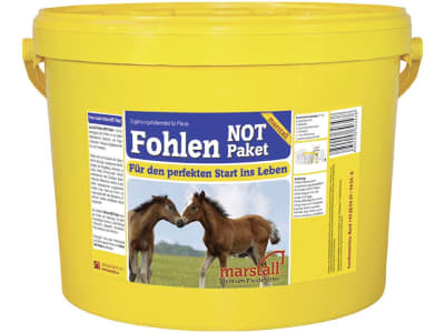 marstall® Fohlen-Not-Paket Kolostral- und Folgemilchpulver für Fohlen in der ersten Lebenswoche 5 kg Eimer