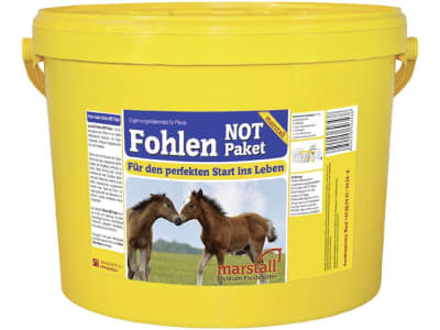 marstall® Fohlen-Not-Paket Kolostral- und Folgemilchpulver für Fohlen in der ersten Lebenswoche 5 kg Eimer marstall® Fohlen-Not-Paket Kolostral- und Folgemilchpulver für Fohlen in der ersten Lebenswoche 5 kg Eimer