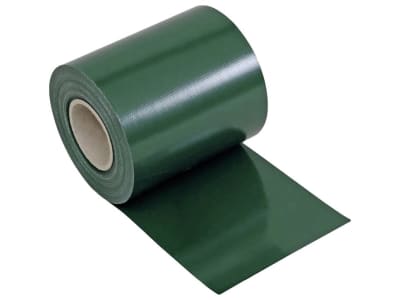 NOOR Zaunblende PVC "blickdicht"  grün (RAL 6005) 0,19 x 35 m inkl. 28 Premium-Klemmschienen