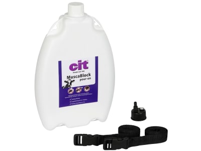 cit® Insektenschutzmittel "MuscaBlock pour-on" 2.500 ml, für Rinder gegen Fliegen, Kriebelmücken (Gnitzen), Bremsen, 15444