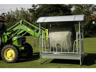KERBL Heuraufe "Standard" B x H x T: 2,30 x 2,50 x 2,30 m 12 Fressplätze, feuerverzinkt, für Rinder und Pferde, Rund- und Rechteckballen bis 1,80 m Länge, 291289 KERBL Heuraufe "Standard" B x H x T: 2,30 x 2,50 x 2,30 m 12 Fressplätze, feuerverzinkt, für Rinder und Pferde, Rund- und Rechteckballen bis 1,80 m Länge, 291289