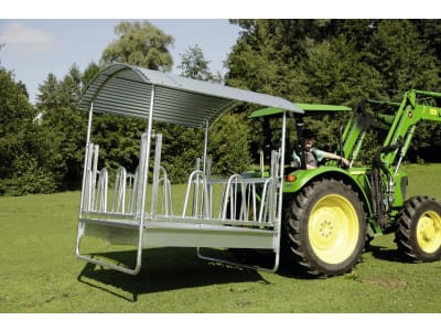 KERBL Heuraufe "Standard" B x H x T: 2,30 x 2,50 x 2,30 m 12 Fressplätze, feuerverzinkt, für Rinder und Pferde, Rund- und Rechteckballen bis 1,80 m Länge, 291289 KERBL Heuraufe "Standard" B x H x T: 2,30 x 2,50 x 2,30 m 12 Fressplätze, feuerverzinkt, für Rinder und Pferde, Rund- und Rechteckballen bis 1,80 m Länge, 291289