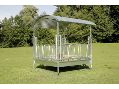 KERBL Heuraufe "Standard" B x H x T: 2,30 x 2,50 x 2,30 m 12 Fressplätze, feuerverzinkt, für Rinder und Pferde, Rund- und Rechteckballen bis 1,80 m Länge, 291289 KERBL Heuraufe "Standard" B x H x T: 2,30 x 2,50 x 2,30 m 12 Fressplätze, feuerverzinkt, für Rinder und Pferde, Rund- und Rechteckballen bis 1,80 m Länge, 291289