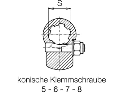Bondioli & Pavesi Scherbolzenkupplung "LB" 100; Global; SFT 5; G5; S5, 1 3/4" 20, 6060G3803R