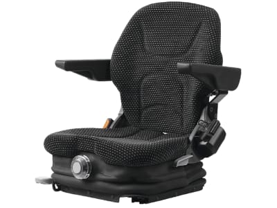 Staplersitz "Tecthrone Medium M 80", mechanische Scherenfederung, Stoff, schwarz