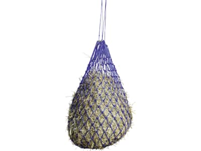 KERBL Heunetz blau für ca. 7 kg getrocknetes Heu, Maschenweite 50 x 50 mm, mit Aufhängeringen, 321298