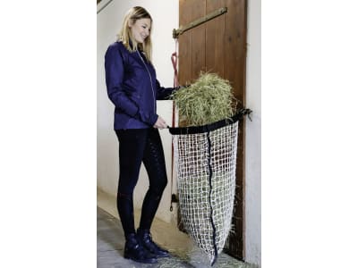 KERBL Heunetz 83 x 83 cm für ca. 5,5 kg getrocknetes Heu, Maschenweite 30 x 30 mm, mit Aufhängehaken/Einfüllhilfe, 3211645 KERBL Heunetz 83 x 83 cm für ca. 5,5 kg getrocknetes Heu, Maschenweite 30 x 30 mm, mit Aufhängehaken/Einfüllhilfe, 3211645