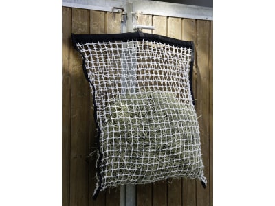 KERBL Heunetz 83 x 83 cm Maschenweite 30 x 30 mm, für ca. 5,5 kg getrocknetes Heu, mit Aufhängehaken/Einfüllhilfe, 3211645