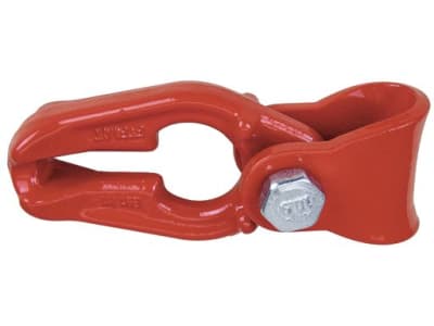 Seilgleitbügel "FTF 6" mit Einhängeöse, rot, für Forstwindenseile bis 16 mm und Ketten bis 8 mm Stärke Seilgleitbügel "FTF 6" mit Einhängeöse, rot, für Forstwindenseile bis 16 mm und Ketten bis 8 mm Stärke
