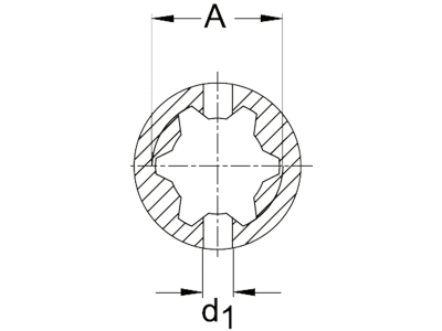 Walterscheid Profilgabel "RG" W Baugröße 2100, Profil 00a, 1040444