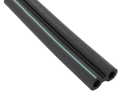 Doppel-Milchschlauch "Super" 2 x 4 x 10 mm, 25 m, 1 grüner Streifen, kochfest, RAL-Gütezeichen, Gummi, für Gea Westfalia Bio-Milker Doppel-Milchschlauch "Super" 2 x 4 x 10 mm, 25 m, 1 grüner Streifen, kochfest, RAL-Gütezeichen, Gummi, für Gea Westfalia Bio-Milker