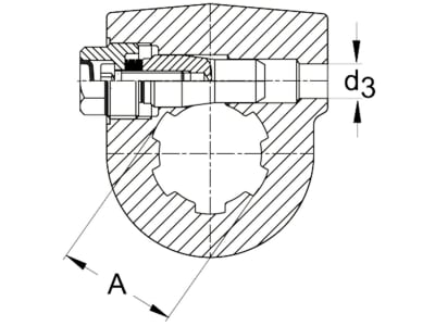 Walterscheid Anschlussgabel "AGCC" Klemmkonusbolzen AGCC