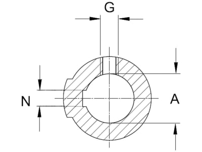 Walterscheid Nabengabel "NG" mit Passfedernut Walterscheid Nabengabel "NG" mit Passfedernut