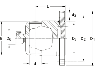 Walterscheid Weitwinkelflanschgabel "FG P" PW80° Baugröße 480, 1137805