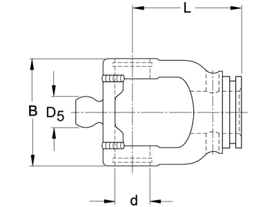 Walterscheid Weitwinkelprofilgabel "RG" WW80° Baugröße 2580, Profil S4, ohne Zentralschmierung, 1135294