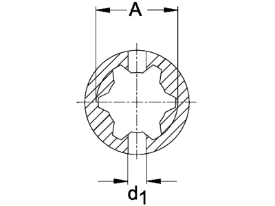 Walterscheid Weitwinkelprofilgabel "RG" WW80° Baugröße 2380, Profil 2a, ohne Zentralschmierung, 1366863