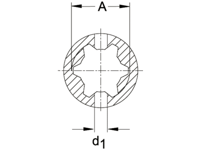 Walterscheid Weitwinkelprofilgabel "RG" WW80° Baugröße 2580, Profil S4, mit Zentralschmierung, 1133993