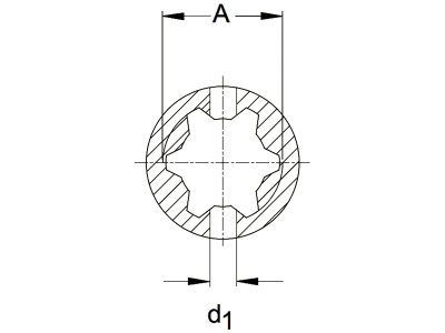 Walterscheid Weitwinkelprofilgabel "RG P" PW80° Baugröße 580, Profil S4, , 1133990