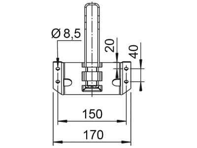 TRAILER POOL Halter "HA36" Stahl sendzimirverzinkt für AL-KO Unterlegkeil "UK36", 244376