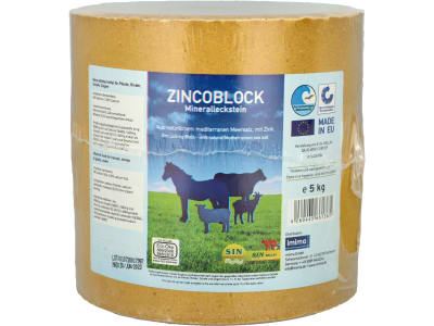 S.I.N. HELLAS Zincoblock Mineralleckstein aus Meersalz mit Zink, für Ökobetriebe geeigneter Leckstein für Pferde, Rinder, Schafe, Ziegen 5 kg S.I.N. HELLAS Zincoblock Mineralleckstein aus Meersalz mit Zink, für Ökobetriebe geeigneter Leckstein für Pferde, Rinder, Schafe, Ziegen 5 kg