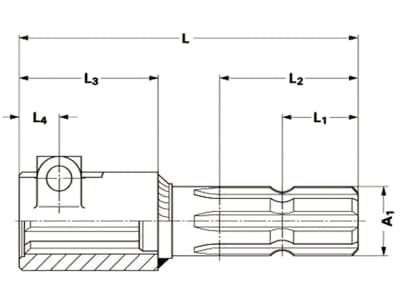 Walterscheid Reduzierstück, 1 3/8" 6 außen; 1 3/4" 6 innen, mit Klemmschraube, 1083505