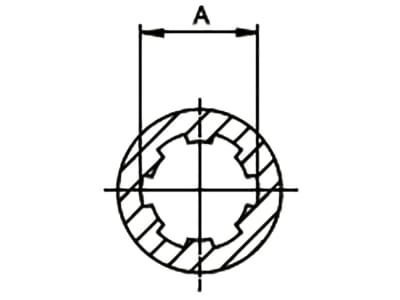 Walterscheid Nockenschaltkupplung "EK64/12R" Ø Teilkreis 118 mm, Auslösekraft 1.200 Nm, Profil 1 3/8" 6, Verschluss Klemmkonus CC, 1693054