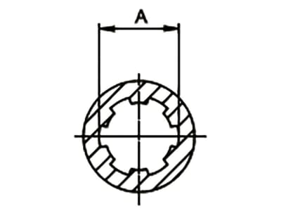 Walterscheid Nockenschaltkupplung "K64/14R" W Baugröße 2300, Auslösekraft 1.400 Nm, Profil 1 3/8" 21, Verschluss Klemmkonus CC, 1135401