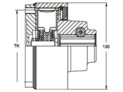 Walterscheid Nockenschaltkupplung "EK64/14R" Ø Teilkreis 118 mm, Auslösekraft 1.650 Nm, Profil 1 3/8" 6, Verschluss Klemmkonus CC, 1133892