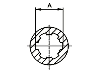 Walterscheid Nockenschaltkupplung "EK64/22R" Ø Teilkreis 138 mm, Auslösekraft 2.500 Nm, Profil 1 3/4" 6, Verschluss Klemmkonus CC, 1129870