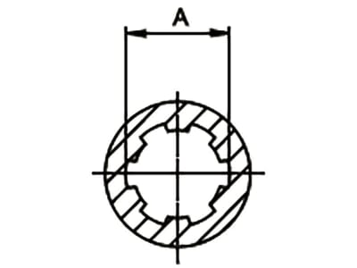 Walterscheid Nockenschaltkupplung "K64/24R" W Baugröße 2600, Auslösekraft 3.500 Nm, Profil 1 3/4" 6, Verschluss Klemmkonus CC, 1136231