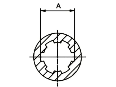 Walterscheid Scherbolzenkupplung "K61/1", W 2200, 1 3/8" 6, d 24 mm, Auslösekraft 910 Nm, Verschluss Schiebestiftverschluss, 1356609