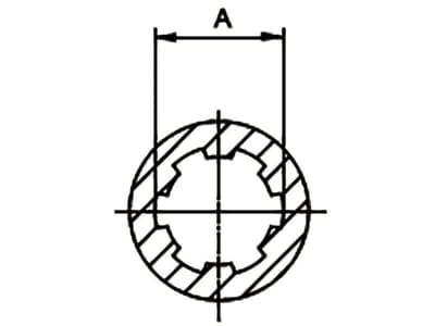 Walterscheid Scherbolzenkupplung "KB61/20", W 2500, 1 3/4" 20, d 36 mm, Auslösekraft 3.330 Nm, Verschluss Klemmverschluss KF, 1349785