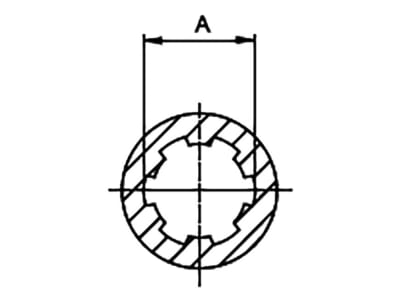 Walterscheid Scherbolzenkupplung "KB61/30", W 2600, 1 3/4" 20, d 42 mm, Auslösekraft 4.800 Nm, Verschluss Klemmkonus CC, 1346424