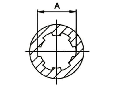 Walterscheid Freilaufkupplung "F5/1L" W 2400, 1 3/8" 6, Verschluss Klemmbrücke KB, 1172706