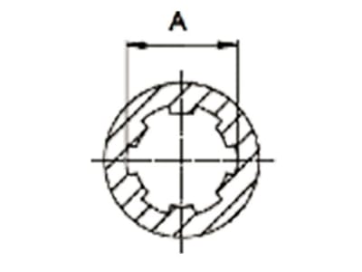 Walterscheid Freilaufkupplung "F5/2R" W 2600, 1 3/4" 20, Verschluss Klemmkonus CC, 1106127