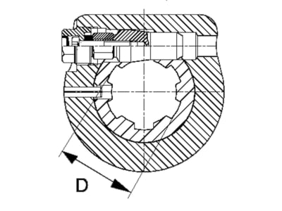 Walterscheid Reib-Freilaufkupplung "EFK96/4R", Ø Teilkreis 138 mm, 1 3/4" 6, Auslösekraft 1.500 Nm, 6 x M 12, Verschluss Klemmkonus CC, 1101667